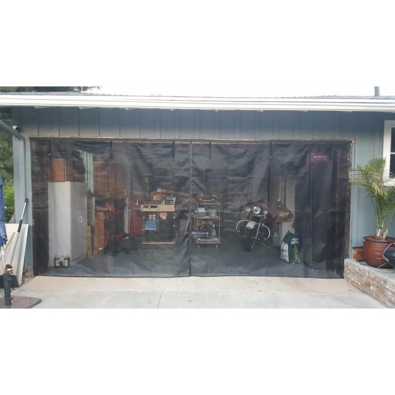 garage door screen for 2 car